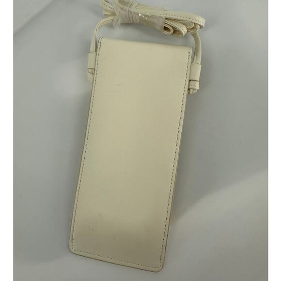 Celine White Leather Logo Sunglasses Cellphone Pouch - Picture 6 of 6